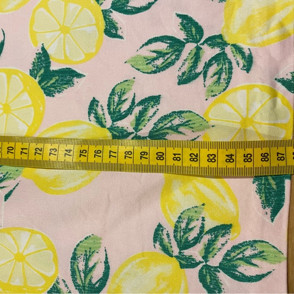 Cynthia Rowley dress lemon print shift dress size 10 - Picture 6 of 7